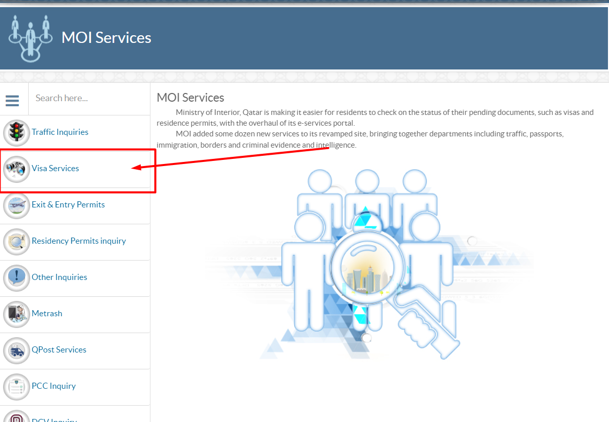 পাসপোর্ট নাম্বার দিয়ে কাতারের ভিসা চেক